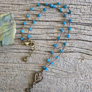 Apatite Heart Necklace