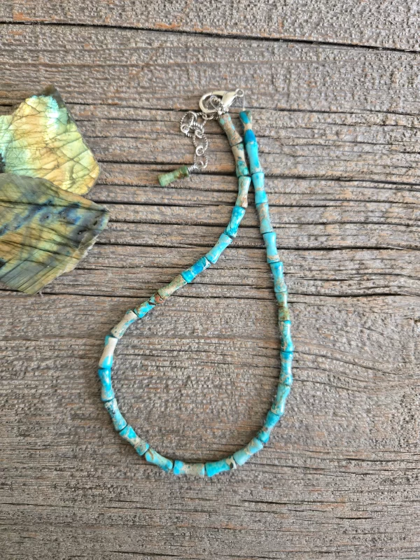 Blue Turquoise Sea Sediment Necklace