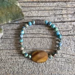 Jasper and Shell Bracelet