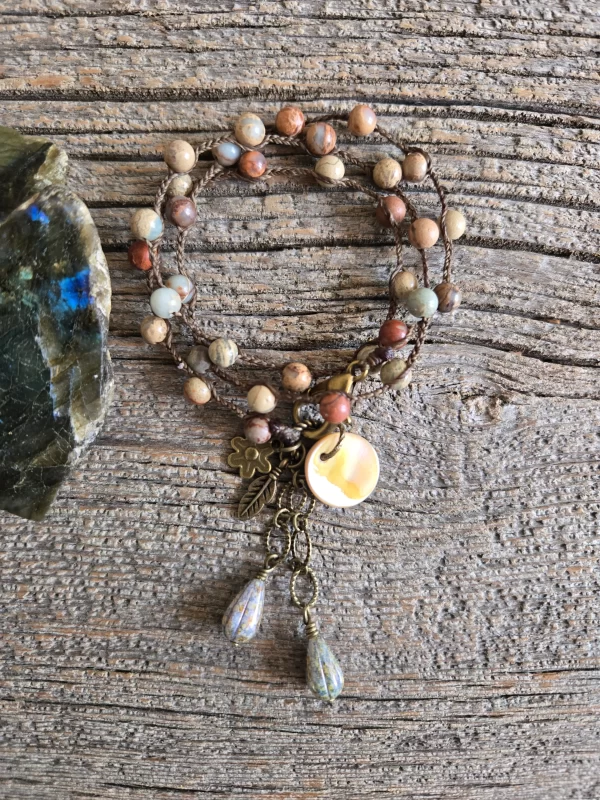 Jasper Wrap Bracelet/Necklace