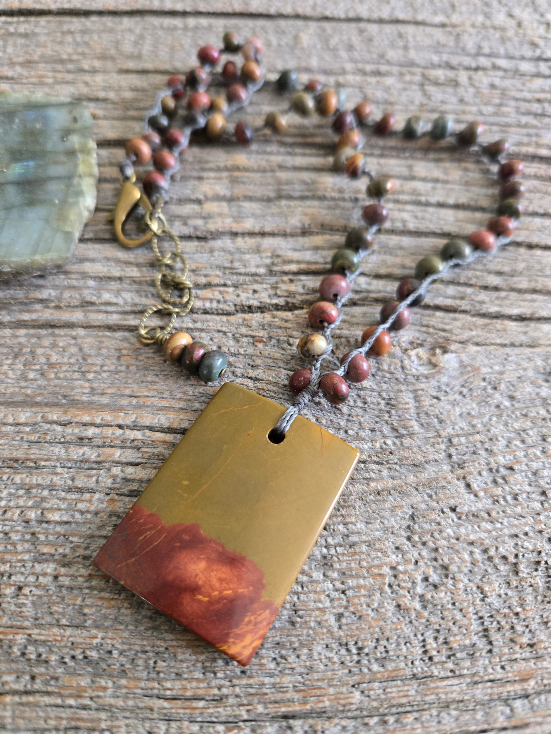 Knotted Jasper Necklace