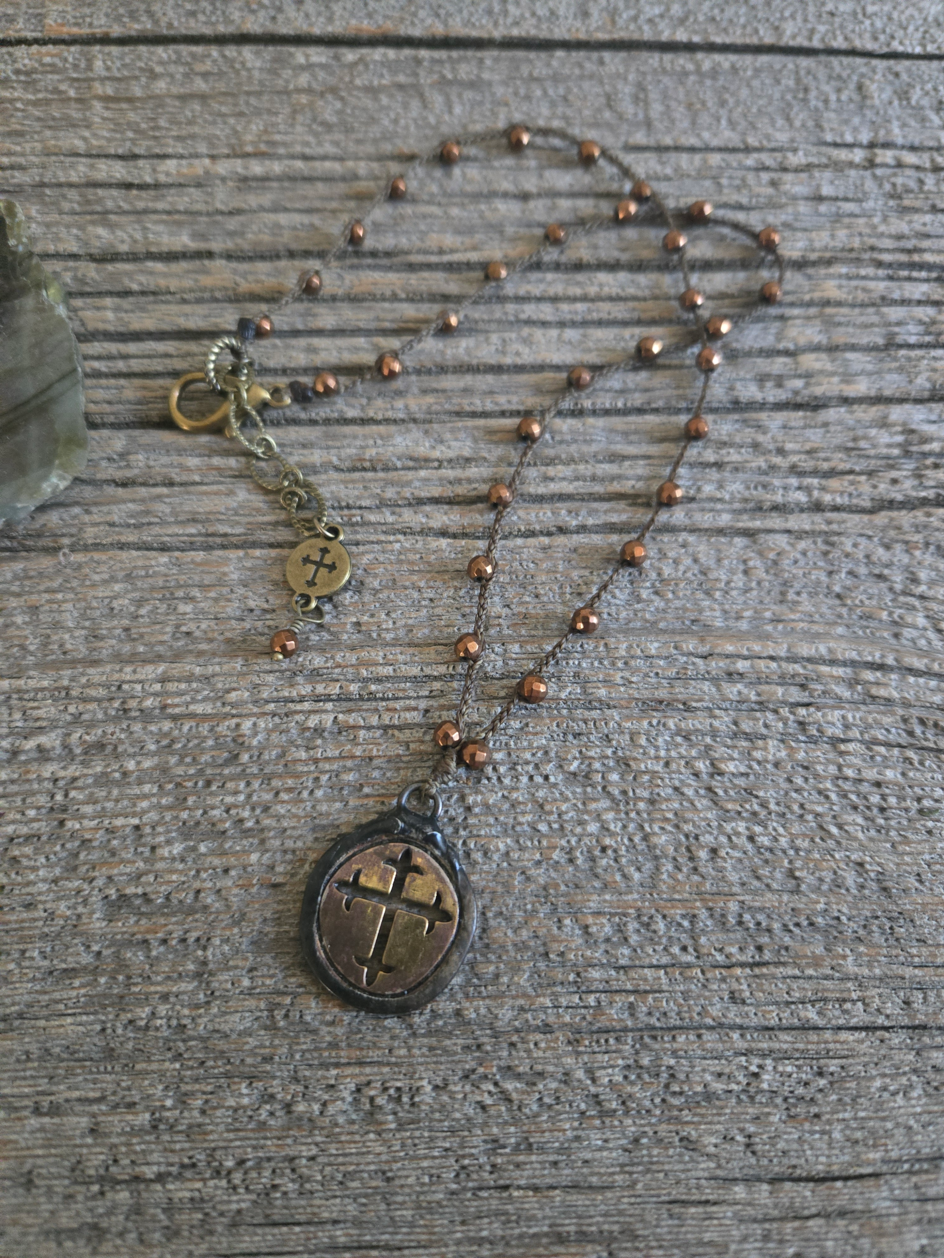 Cut Out Cross Necklace
